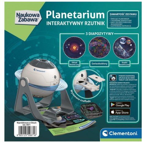 Clementoni Naukowa Zabawa Interaktywny Rzutnik Planetarium Język Polski Clementoni 50871