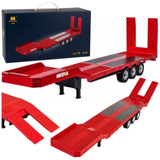 HUINA Przyczepa Niskopodwoziowa Naczepa Do Scania 770S Huina Czerwona 1:18