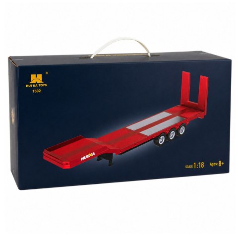 HUINA Przyczepa Niskopodwoziowa Naczepa Do Scania 770S Huina Czerwona 1:18