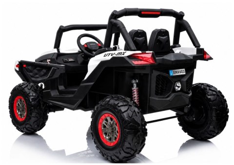 LEAN CARS Auto na Akumulator XMX603 4x4 Panel MP4 Biały