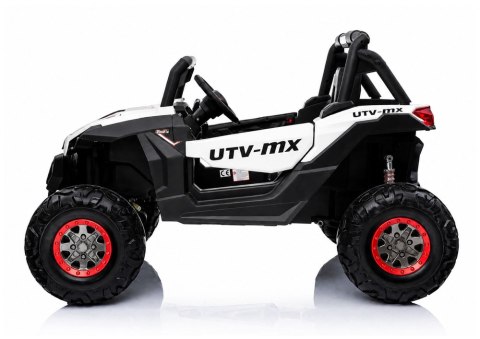 LEAN CARS Auto na Akumulator XMX603 4x4 Panel MP4 Biały