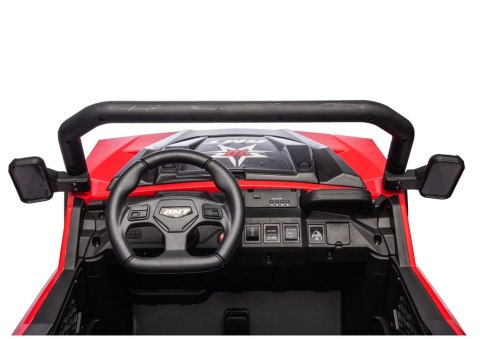 LEAN CARS Pojazd Na Akumulator 6 Kół XB-1038A 4x4 24V Czerwony
