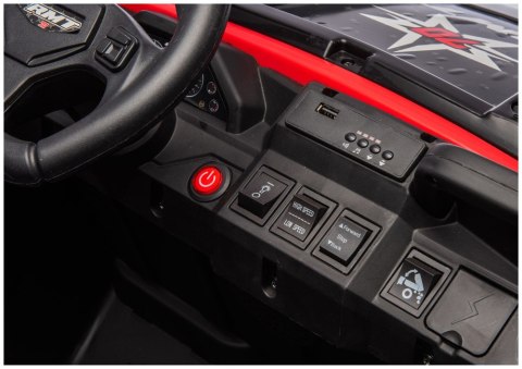 LEAN CARS Pojazd Na Akumulator 6 Kół XB-1038A 4x4 24V Czerwony
