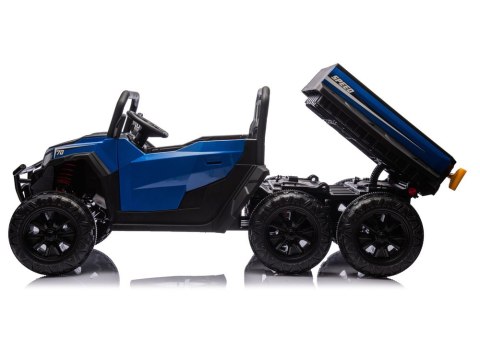 LEAN CARS Pojazd Na Akumulator 6 Kół XB-1038A 4x4 24V Niebieski