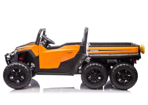 LEAN CARS Pojazd Na Akumulator 6 Kół XB-1038A 4x4 24V Pomarańczowy