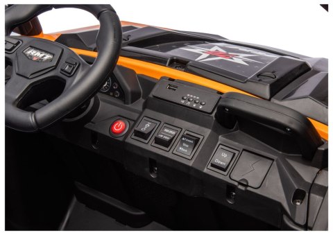 LEAN CARS Pojazd Na Akumulator 6 Kół XB-1038A 4x4 24V Pomarańczowy
