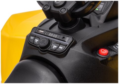LEAN CARS Quad Na Akumulator DK-CA002 4x4 12V10AH Żółty