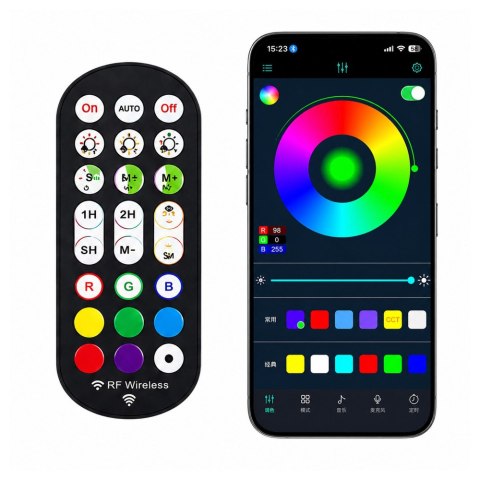 LEAN Lampy Podłogowe Smart Kolorowe Światła LED RGB Pilot Aplikacja 125cm 2 szt.