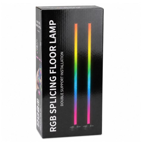 LEAN Lampy Podłogowe Smart Kolorowe Światła LED RGB Pilot Aplikacja 125cm 2 szt.