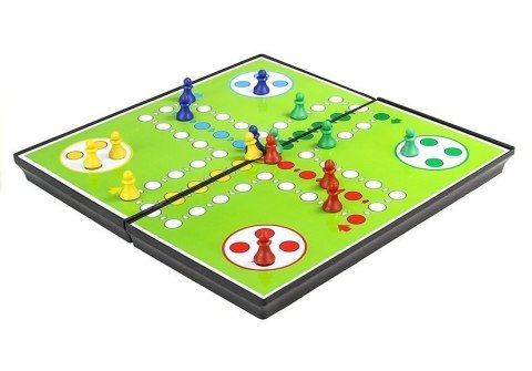 LEAN TOYS Gry 7w1 Zestaw Gier Planszowych Ludo Warcaby