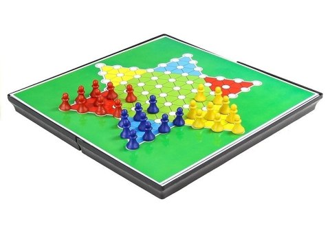 LEAN TOYS Gry 7w1 Zestaw Gier Planszowych Ludo Warcaby
