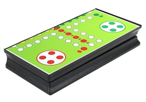 LEAN TOYS Gry 7w1 Zestaw Gier Planszowych Ludo Warcaby