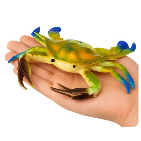 LEAN TOYS Gumowa Figurka Krab Rozciągliwa Realistyczna Zwierzę Morskie 19cm