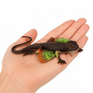 LEAN TOYS Jaszczurka Agama Błoniasta Gumowa Figurka Rozciągliwa Realistyczna 13 cm