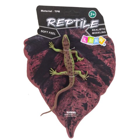 LEAN TOYS Jaszczurka Zwinka Gumowa Figurka Rozciągliwa Realistyczna 15 cm