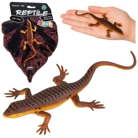 LEAN TOYS Jaszczurka Żyworodna Gumowa Figurka Rozciągliwa Realistyczna 12,5 cm