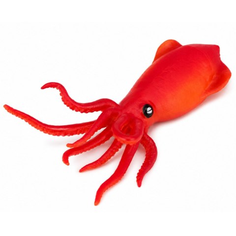 LEAN TOYS Kałamarnica Gumowa Figurka Rozciągliwa Realistyczna Zwierzę Morskie 18 cm