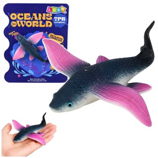 LEAN TOYS Latająca Ryba Gumowa Figurka Rozciągliwa Realistyczna Ryba Oceaniczna 12 cm