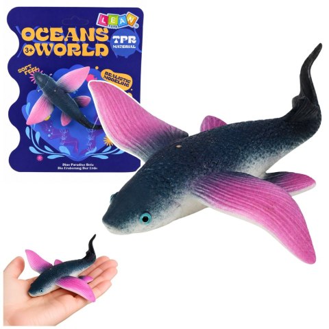 LEAN TOYS Latająca Ryba Gumowa Figurka Rozciągliwa Realistyczna Ryba Oceaniczna 12 cm