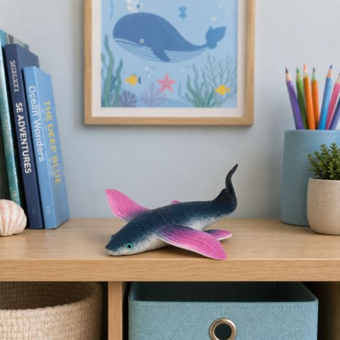 LEAN TOYS Latająca Ryba Gumowa Figurka Rozciągliwa Realistyczna Ryba Oceaniczna 12 cm