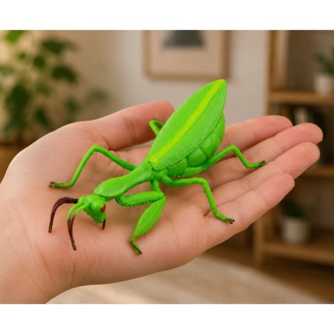 LEAN TOYS Modliszka Gumowa Figurka Rozciągliwa Realistyczna Zielona 18 cm