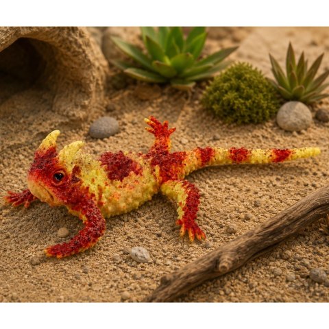 LEAN TOYS Molloch Straszliwy Gumowa Figurka Rozciągliwa Realistyczna Gad 14 cm