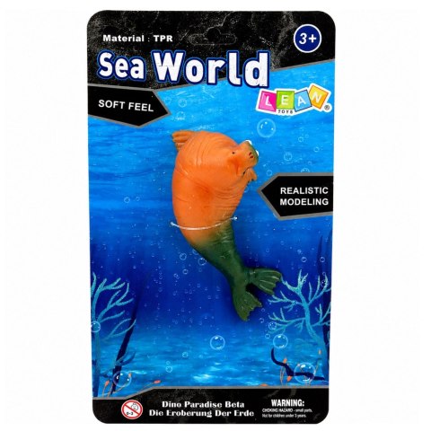 LEAN TOYS Mors Gumowa Figurka Rozciągliwa Realistyczna Ssak Morski 13 cm