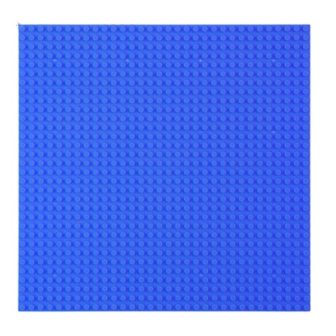 LEAN TOYS Płyta Plansza Konstrukcyjna Do Klocków Budowania Granatowa 25,5x25,5 cm