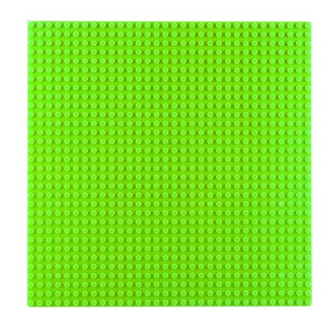 LEAN TOYS Płyta Plansza Konstrukcyjna Do Klocków Budowania Jasnozielona 25,5x25,5 cm