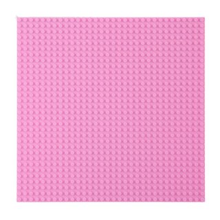 LEAN TOYS Płyta Plansza Konstrukcyjna Do Klocków Budowania Różowa 40x40cm