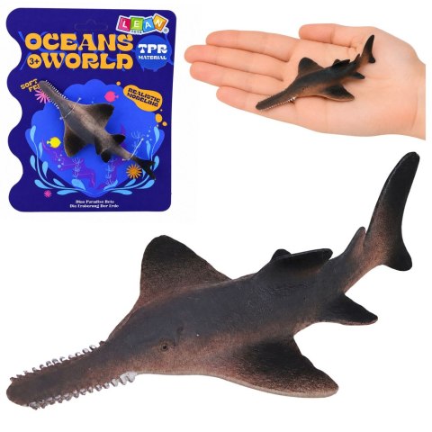 LEAN TOYS Ryba Gumowa Miecznik Figurka Rozciągliwa Realistyczna Ryba Oceaniczna 15cm