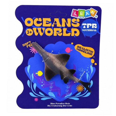 LEAN TOYS Ryba Gumowa Miecznik Figurka Rozciągliwa Realistyczna Ryba Oceaniczna 15cm