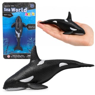 LEAN TOYS Ryba Gumowa Orka Figurka Rozciągliwa Realistyczna Ssak Morski 17,5 cm