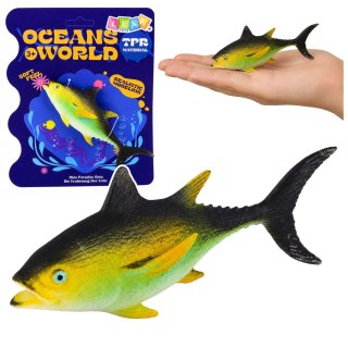 LEAN TOYS Ryba Gumowa Tuńczyk Figurka Rozciągliwa Realistyczna Ryba Oceaniczna 14 cm