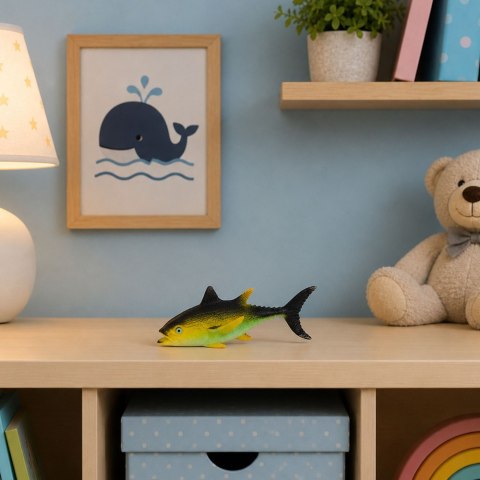 LEAN TOYS Ryba Gumowa Tuńczyk Figurka Rozciągliwa Realistyczna Ryba Oceaniczna 14 cm