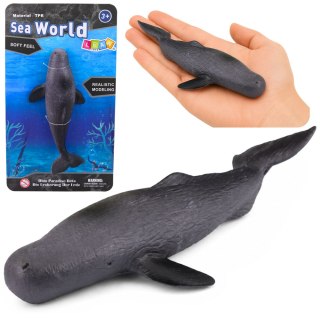 LEAN TOYS Ryba Gumowa Waleń Figurka Rozciągliwa Realistyczna Ssak Morski 18cm