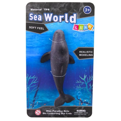 LEAN TOYS Ryba Gumowa Waleń Figurka Rozciągliwa Realistyczna Ssak Morski 18cm