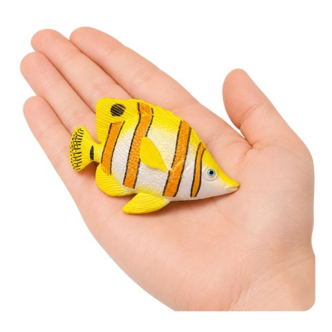 LEAN TOYS Ryba Miedziana Gumowa Motylkowa Figurka Rozciągliwa Realistyczna 10cm