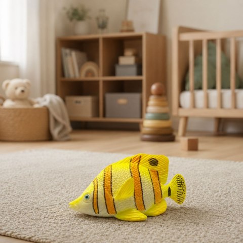 LEAN TOYS Ryba Miedziana Gumowa Motylkowa Figurka Rozciągliwa Realistyczna 10cm