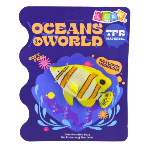 LEAN TOYS Ryba Miedziana Gumowa Motylkowa Figurka Rozciągliwa Realistyczna 10cm