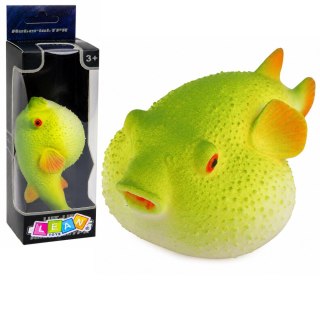 LEAN TOYS Ryba Rozdymka Gumowa Figurka Rozciągliwa Realistyczna Ryba Oceaniczna 12cm