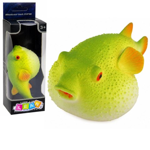 LEAN TOYS Ryba Rozdymka Gumowa Figurka Rozciągliwa Realistyczna Ryba Oceaniczna 12cm