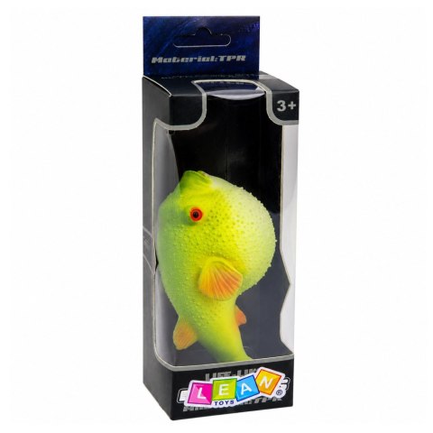 LEAN TOYS Ryba Rozdymka Gumowa Figurka Rozciągliwa Realistyczna Ryba Oceaniczna 12cm