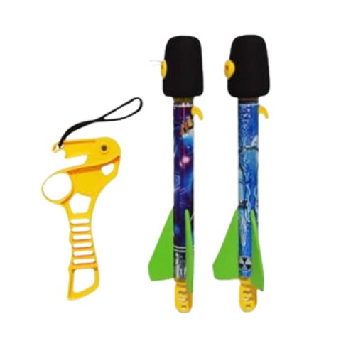 LEAN TOYS Zestaw Proca Z Rakietami Pianka EVA Gra Sportowa Zręcznościowa Kosmos