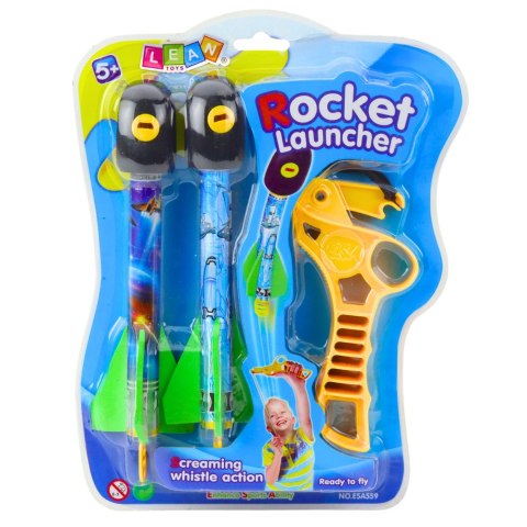 LEAN TOYS Zestaw Proca Z Rakietami Pianka EVA Gra Sportowa Zręcznościowa Kosmos