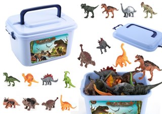 LEAN Toys Dinozaury Zestaw Figurek Park Akcesoria Pudełko 46 Elementów