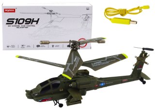 LEAN Toys Helikopter Militarny Apache Zdalnie Sterowany RC Syma S109H Khaki