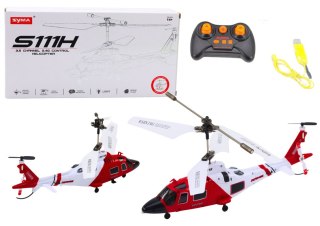 LEAN Toys Helikopter Zdalnie Sterowany RC Żyroskop Syma S111H Czerwony