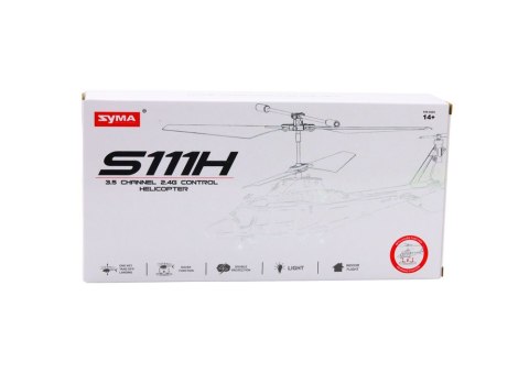 LEAN Toys Helikopter Zdalnie Sterowany RC Żyroskop Syma S111H Czerwony