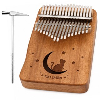 LEAN Toys Kalimba 17 Klawiszy Drewniany Instrument Muzyczny Akcesoria Woreczek